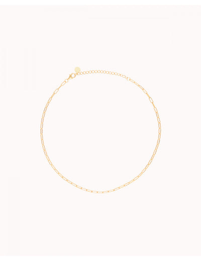 Längliche Gliederkette Choker Halskette