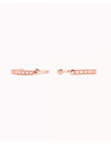 Pave CZ 1 Band Ear Cuff Earrings