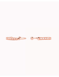 Pave CZ 1 Band Ear Cuff Earrings