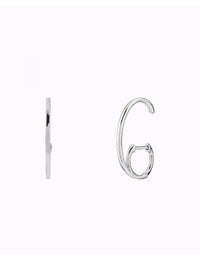 Pendientes de aro huggie ear lobe cuff lisos