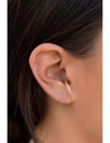 Pendientes de aro huggie ear lobe cuff lisos