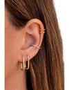 Pendientes de aro rectangulares