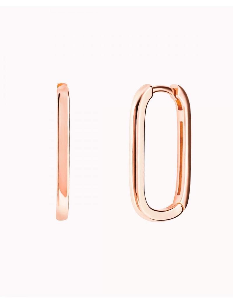 Pendientes de aro rectangulares