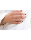 Sea Wave Shaped Silver Ring