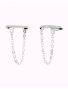 Dangling Chain Conch Ear Cuff Earrings