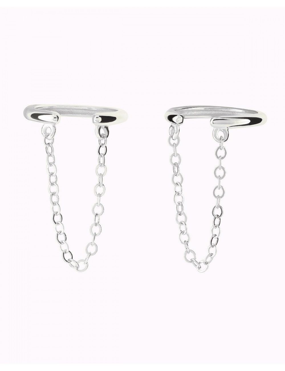 Dangling Chain Conch Ear Cuff Earrings