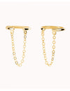 Dangling Chain Conch Ear Cuff Earrings