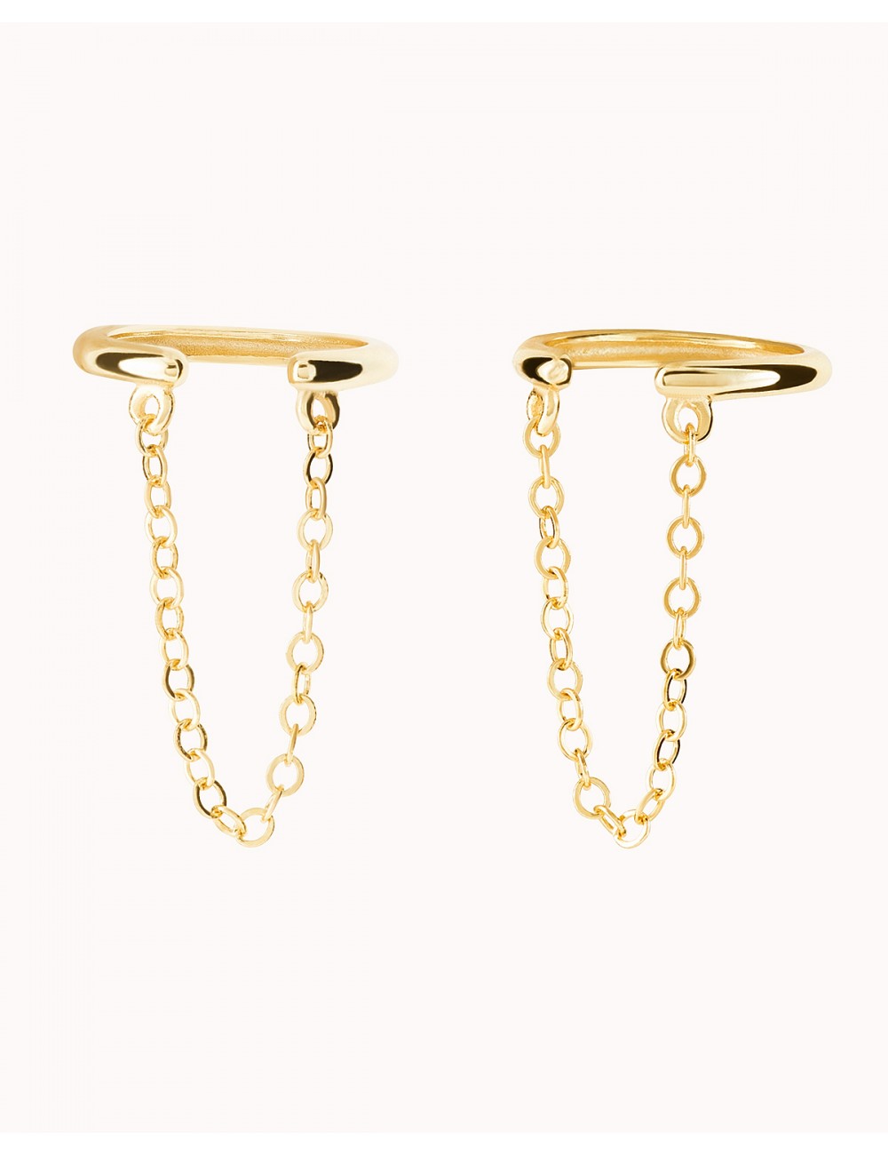 Dangling Chain Conch Ear Cuff Earrings