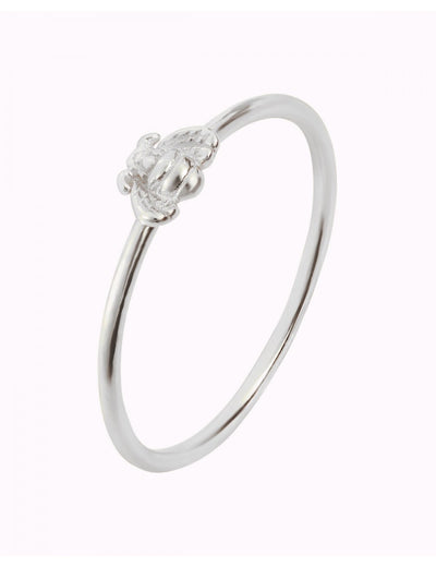 Dünner Ring mit Mini-Biene