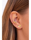 Pendientes ear cuff pequeños en forma de abeja