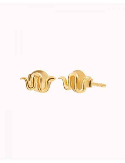 Pendientes stud pequeños en forma de serpiente