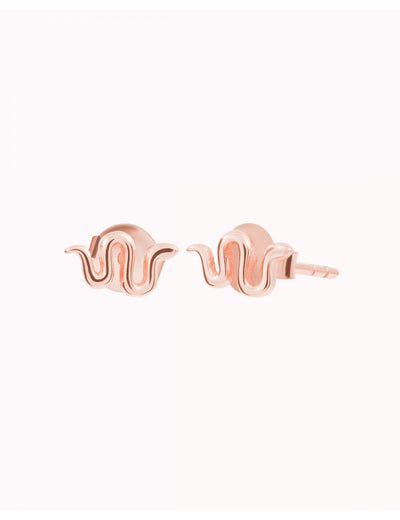 Pendientes stud pequeños en forma de serpiente
