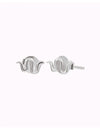 Small Snake-Shaped Stud Earrings