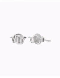 Small Snake-Shaped Stud Earrings