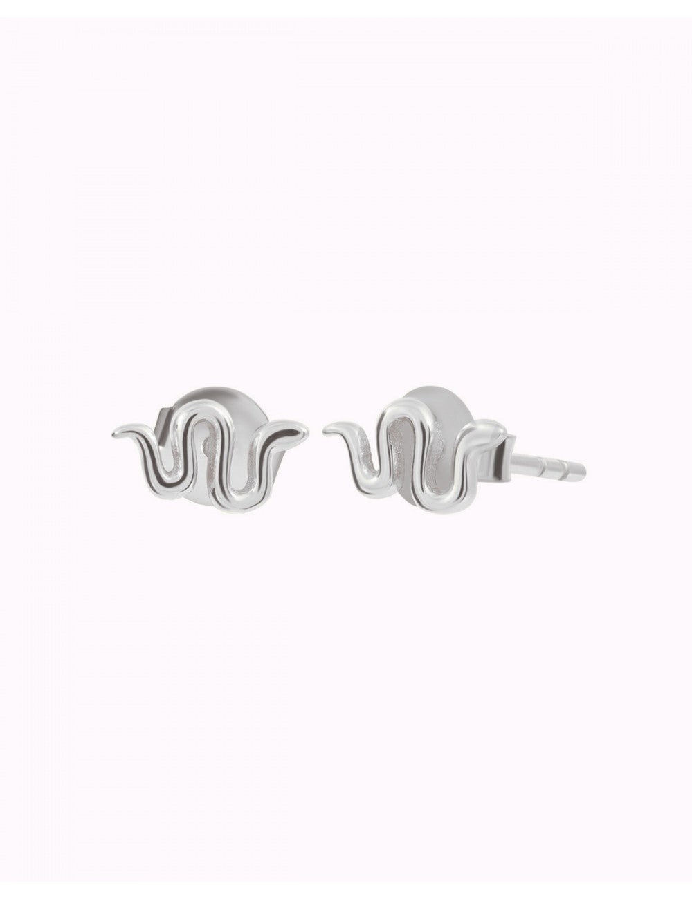 Small Snake-Shaped Stud Earrings