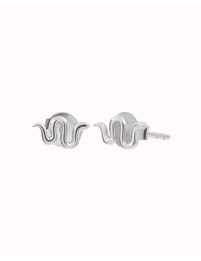 Pendientes stud pequeños en forma de serpiente