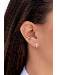 Small Snake-Shaped Stud Earrings