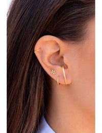 Small Snake-Shaped Stud Earrings