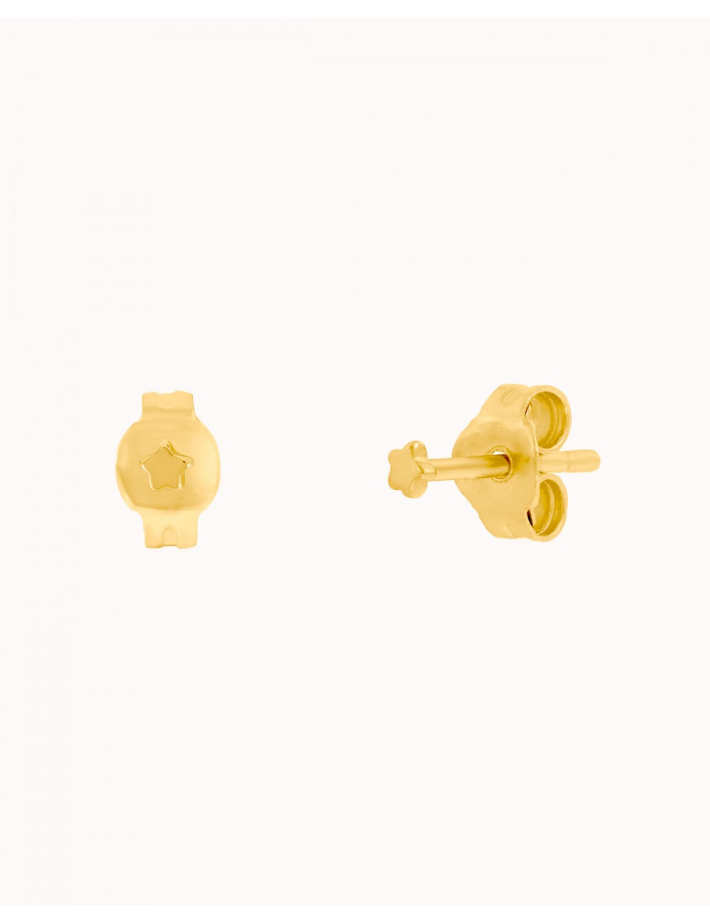 Tiny Star-Shaped Silver Stud Earrings