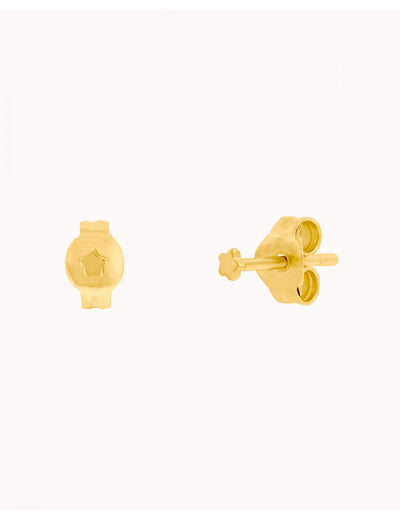 Pendientes stud pequeños en forma de estrella - Tamaño pequeño