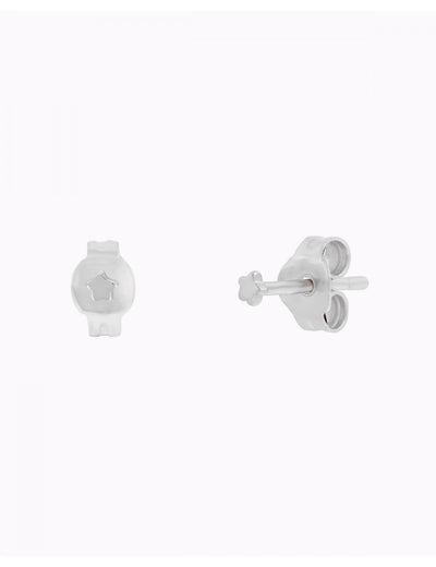 Pendientes stud pequeños en forma de estrella - Tamaño pequeño