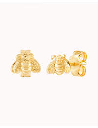 Tiny Bee Shaped Stud Earrings