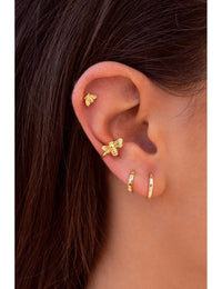 Tiny Bee Shaped Stud Earrings