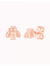 Tiny Bee Shaped Stud Earrings