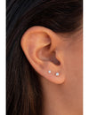 Invisible Prongs CZ Stud Earrings - Two sizes available
