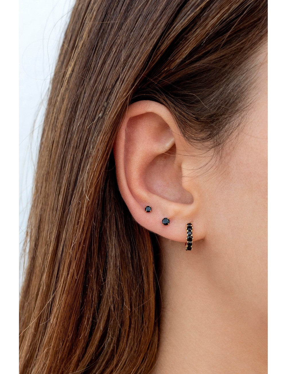 Invisible Prongs CZ Stud Earrings - Two sizes available