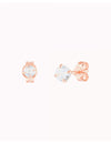 Invisible Prongs CZ Stud Earrings - Two sizes available