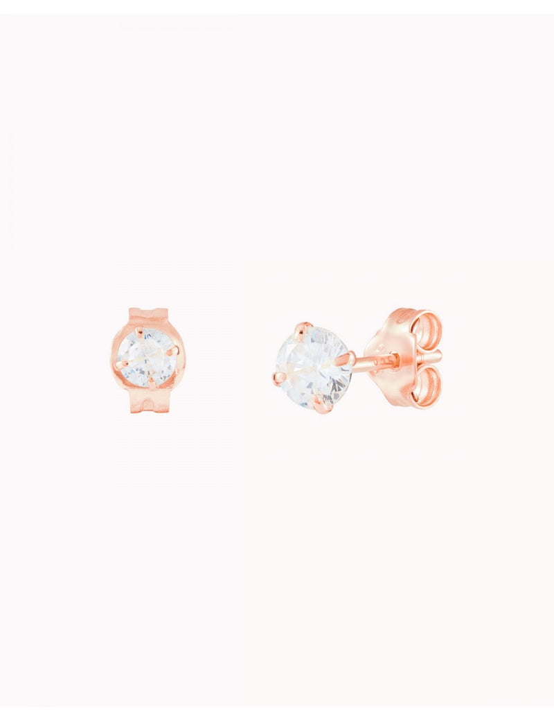 Invisible Prongs CZ Stud Earrings - Two sizes available