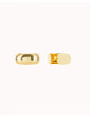 Pendientes conch ear cuff chunky de plata lisa