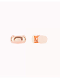 Pendientes conch ear cuff chunky de plata lisa