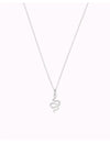 Snake Shaped Pendant Charm Chain Necklace