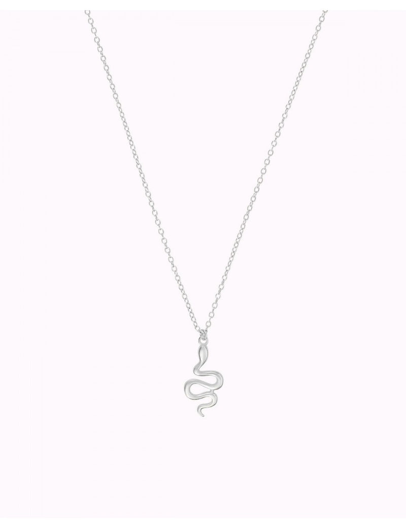 Snake Shaped Pendant Charm Chain Necklace