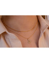 Snake Shaped Pendant Charm Chain Necklace