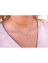 Snake Shaped Pendant Charm Chain Necklace