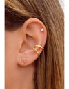 Pyramid Spikes Conch Ear Cuff Earrings