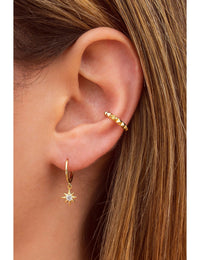Pyramid Spikes Conch Ear Cuff Earrings