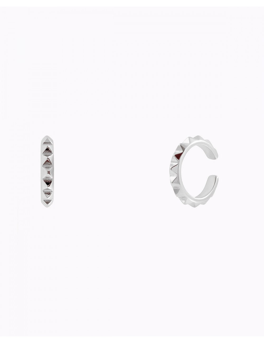Pyramid Spikes Conch Ear Cuff Earrings