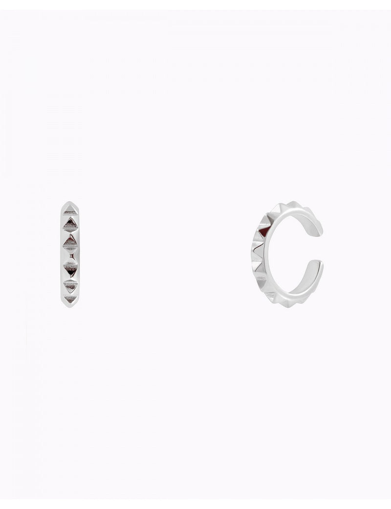 Pyramid Spikes Conch Ear Cuff Earrings