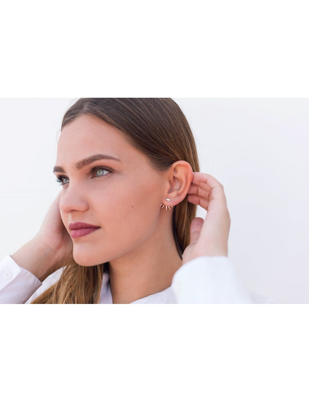 Spikes Ear Jacket Earrings