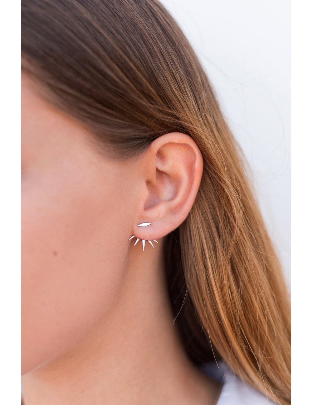 Spikes Ear Jacket Earrings
