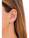 Pave CZ Star Shaped Stud Earrings