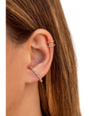 Boucles d'oreilles à tige avec zircons de différentes tailles
