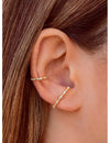 Boucles d'oreilles à tige avec zircons de différentes tailles