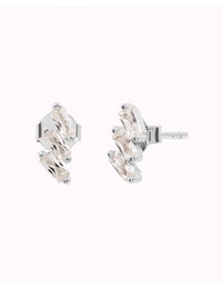 3 Baguette CZ Stud Earrings