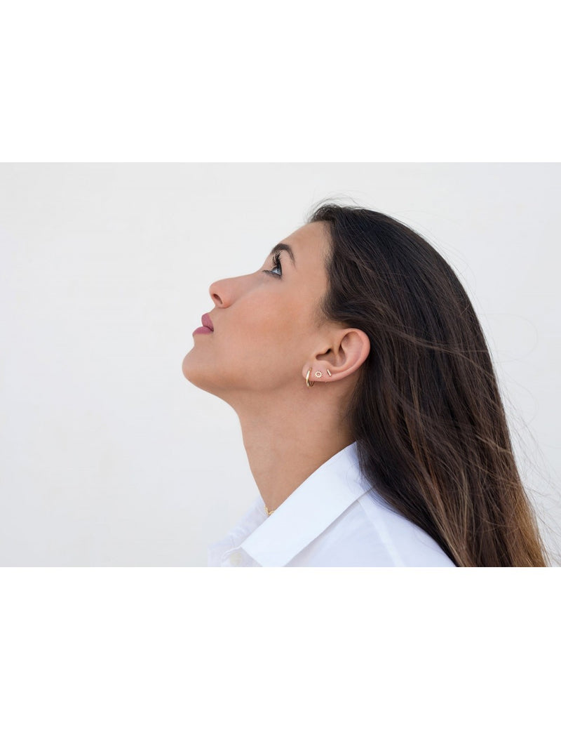 Sun Shaped Stud Earrings