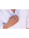 Tapered Baguette CZ Eternity Band Ring - Available in White, Black and Purple